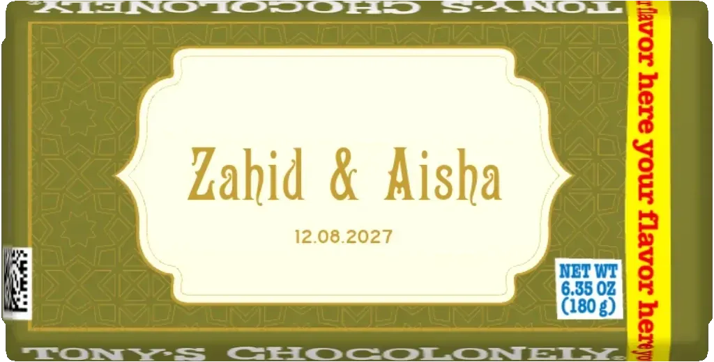 green wedding favor Main image